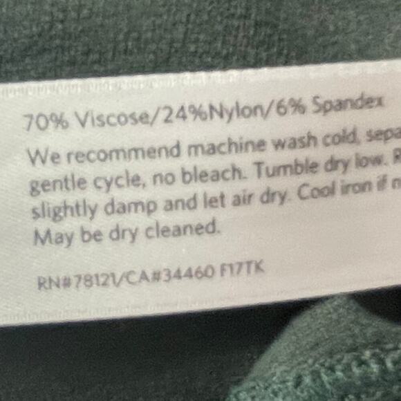 Eileen Fisher Ponte XL Green Stretch Pants Pull On Career Casual Capsule Ankle - Picture 3 of 3